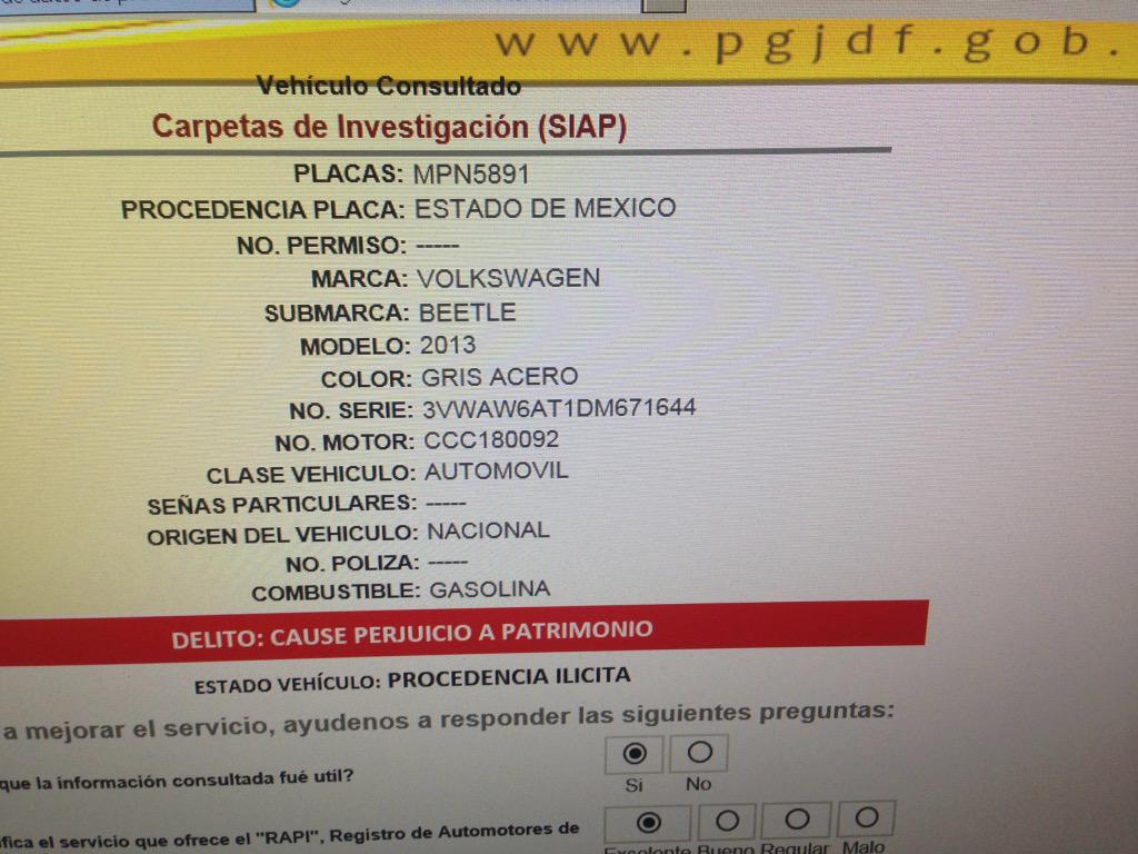 luna4229's tweet photo. @ZabaVengadora este es el reporte "grandioso" q la Policia hizo del robo de mi coche!! http://t.co/lYDXQ1C0Ac