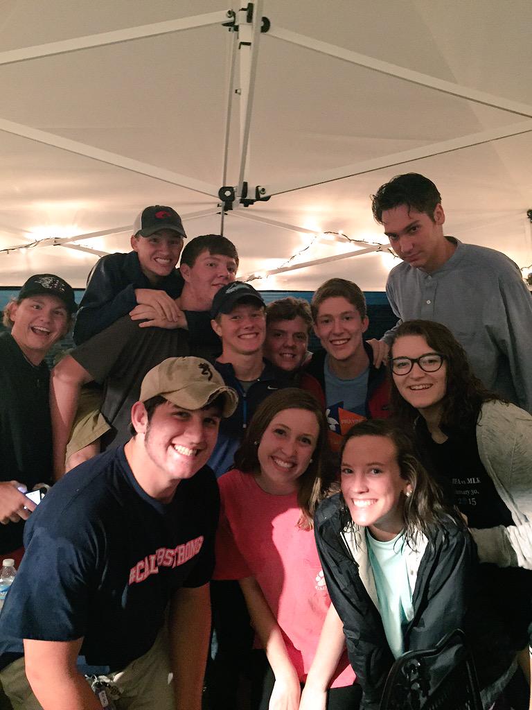 Maggie__huffman's tweet photo. I wouldn't have wanted to have movie night in the rain with anyone else! Y'all rock ❤️ http://t.co/bR6AfpGcPi
