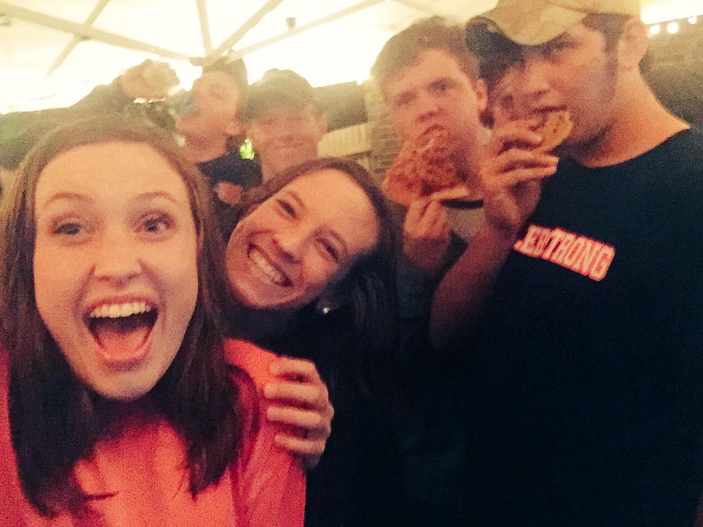 Maggie__huffman's tweet photo. I wouldn't have wanted to have movie night in the rain with anyone else! Y'all rock ❤️ http://t.co/bR6AfpGcPi