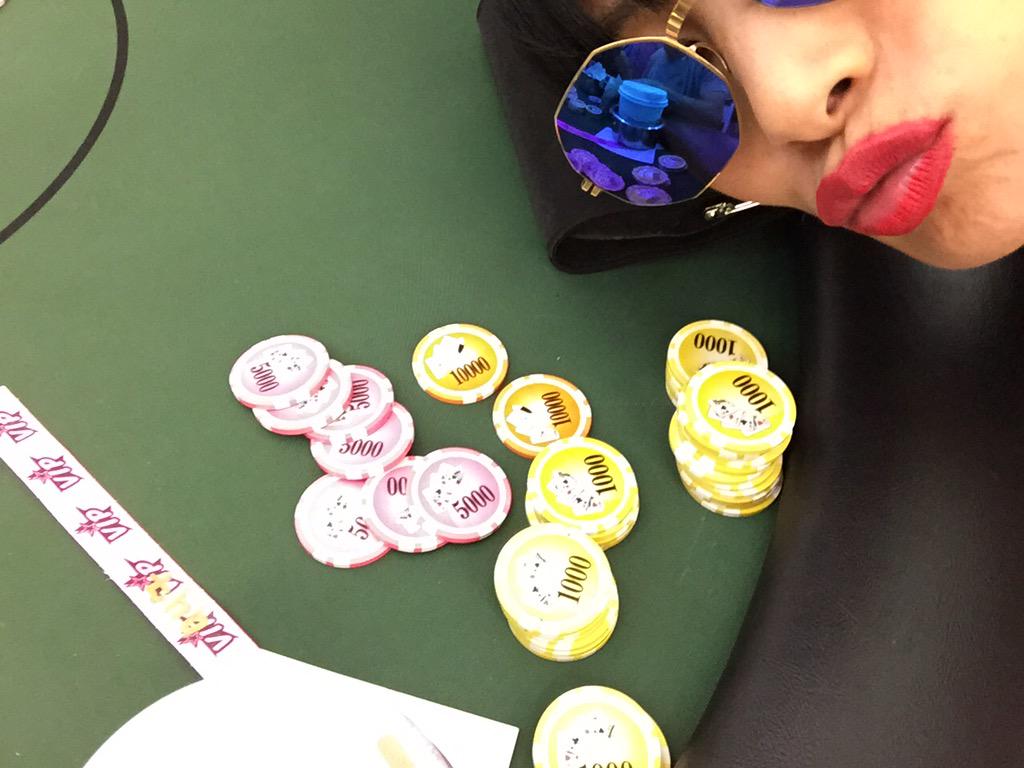 RealBaiLing's tweet photo. I am #wining haha #charity event for #Kids #peacefundPoker http://t.co/8bwmap62CR