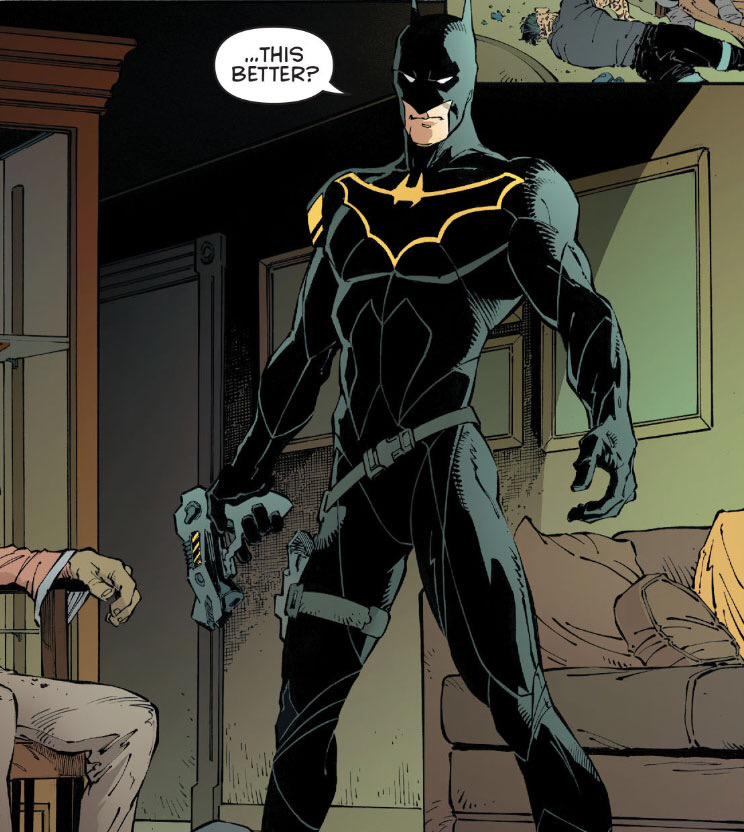 MARCUSPACK16's tweet photo. Current Batman to end Batman day #gordon #robobat http://t.co/I4kyEcgDdZ