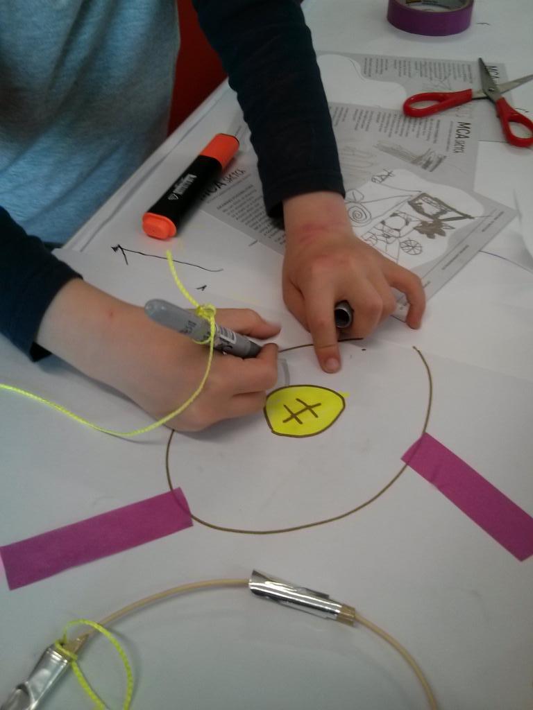 lukemolloy's tweet photo. Drawing machine #mcakids http://t.co/eDQfQyoC0y