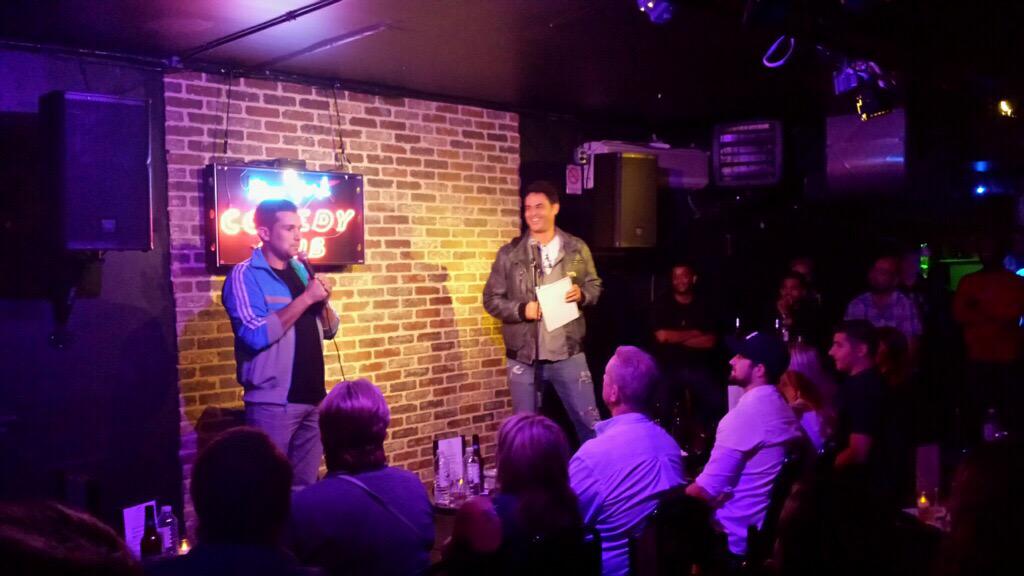 nycomedyclub's tweet photo. One of the best battles we've had @markdemayo @mikerecine @RoastBattle_NYC http://t.co/AmyFc7MotW