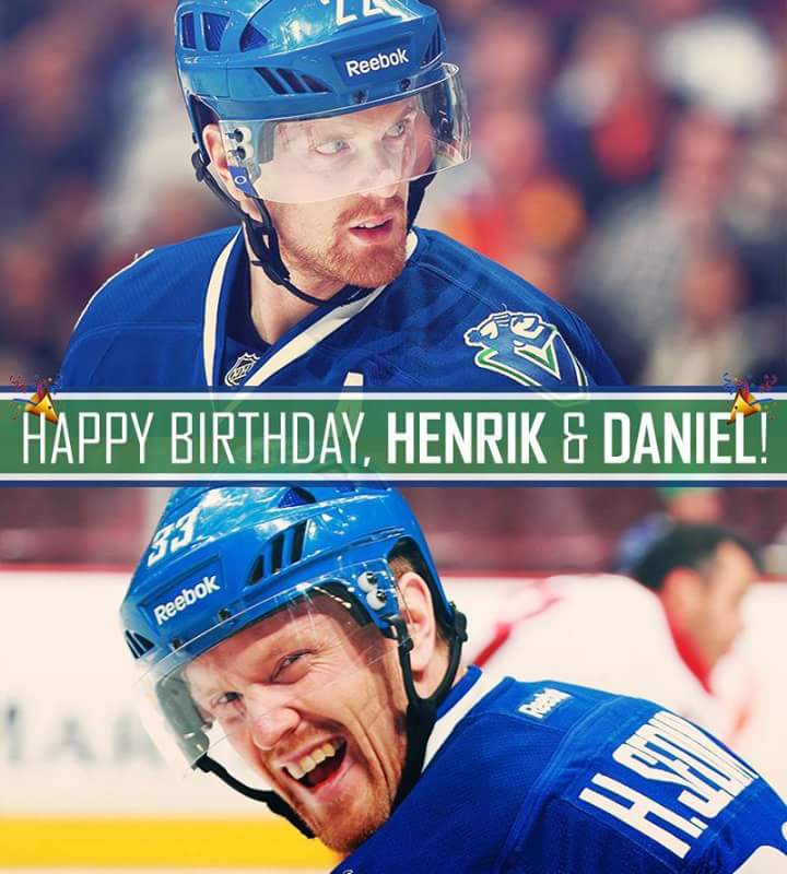 195- Happy 35th birthday Daniel and Henrik Sedin  