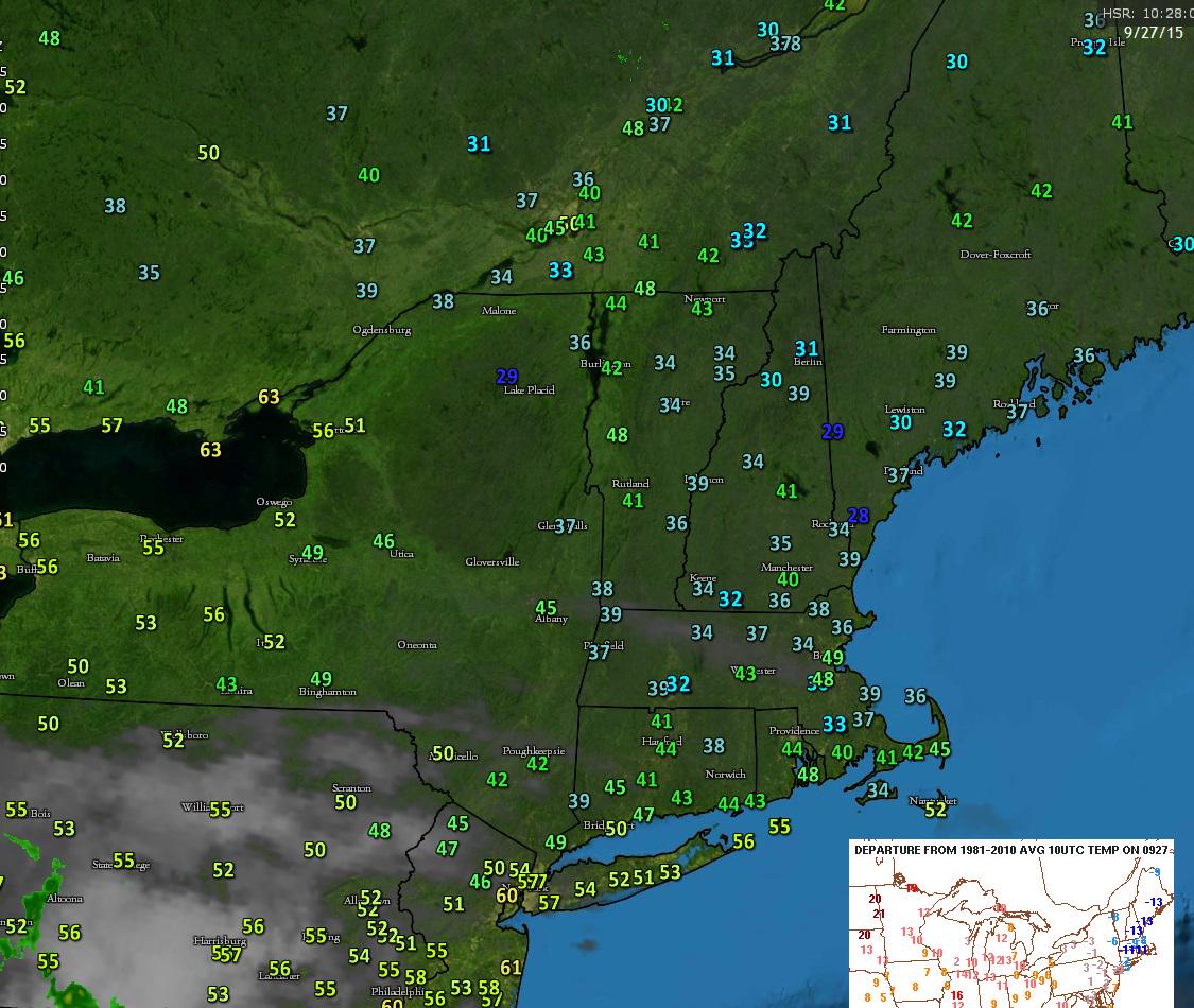 Vermont Weather (Burlington, Rutland, Washington ski resorts, 2015