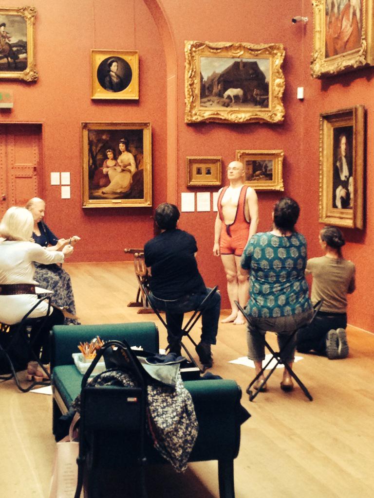 GemmaNelson's tweet photo. Life drawing today at @DulwichGallery! #switswoo #swimwear #mankini http://t.co/ybgPZ6tH16