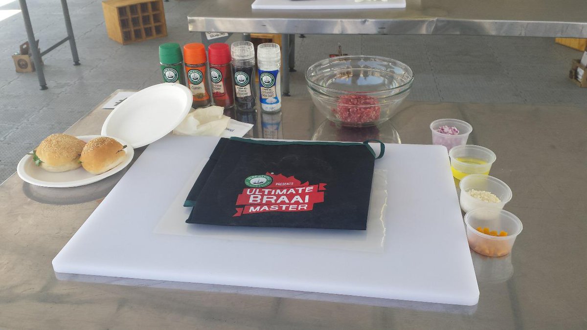 All set and ready to go for a #braai Masterclass <a href="/TasteofJoburg/">Taste of Joburg</a> with <a href="/RobertsonsSpice/">Robertsons Spices</a> #burger #spice #joburg #yummy
