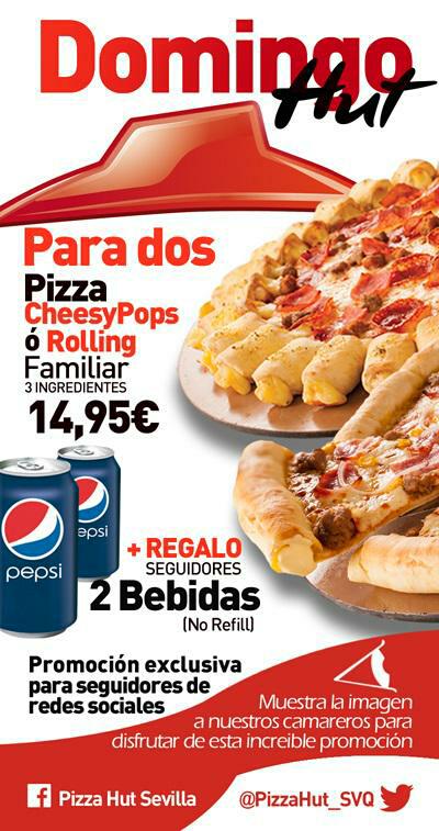 PizzaHut_SVQ's tweet image. Con un día tan bueno no está bien quedarte en casa con tu pareja ¿Por qué no vienes a probar nuestra #PromoPara2?