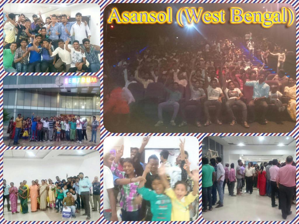 #MSG2RocksPunjab and creating buzz in West Bangal as well. Spellbound craze weaved with love in Asansol city!