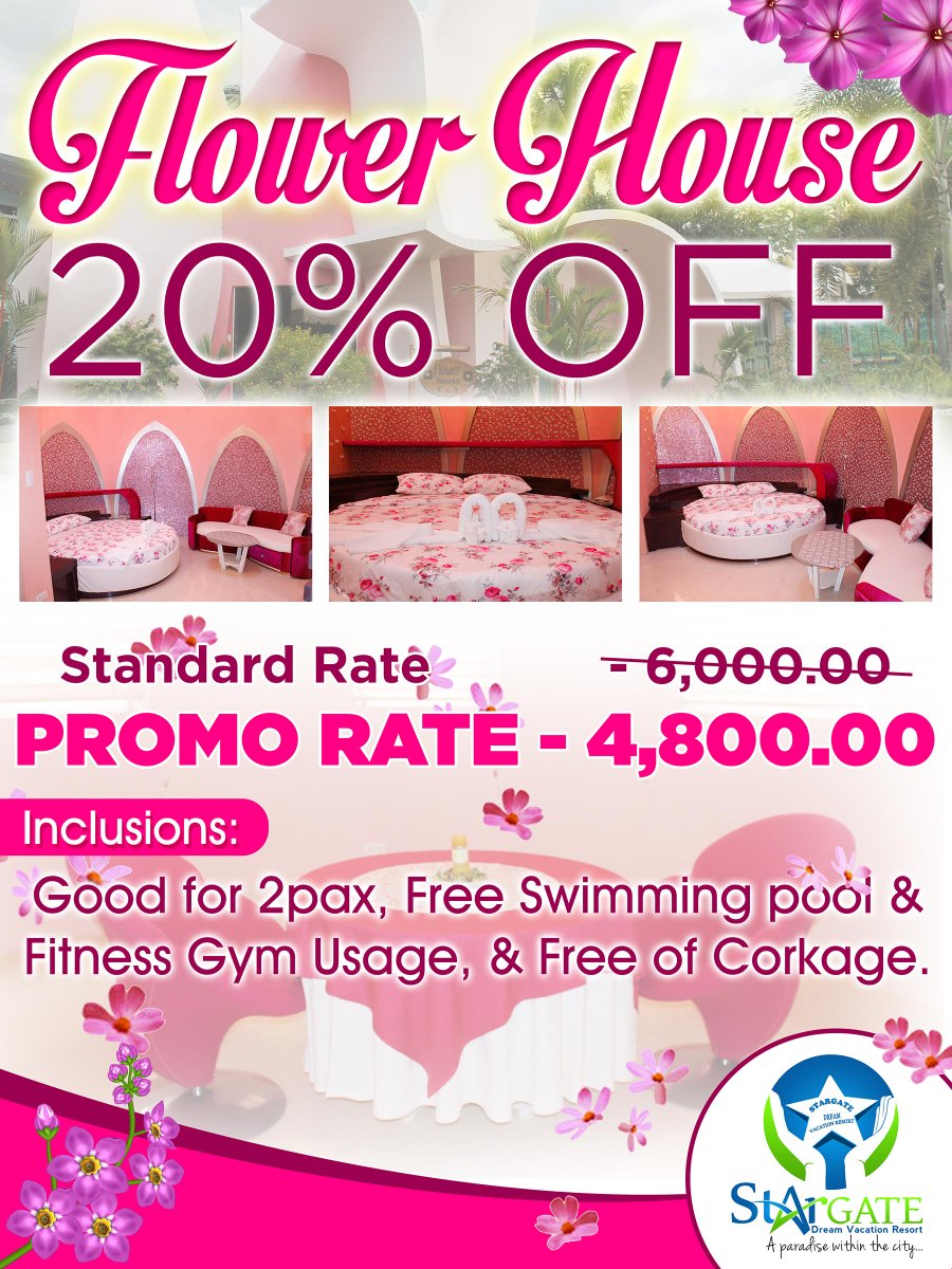 SDVR2015's tweet image. Try our unique Flower House this BER months with 20% discount.
Must Experience , Book Now !