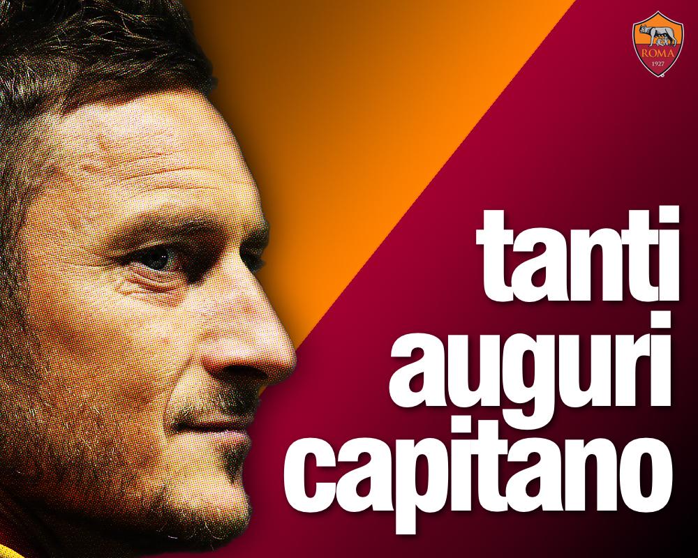 Tanti auguri Capitano! 
#Totti