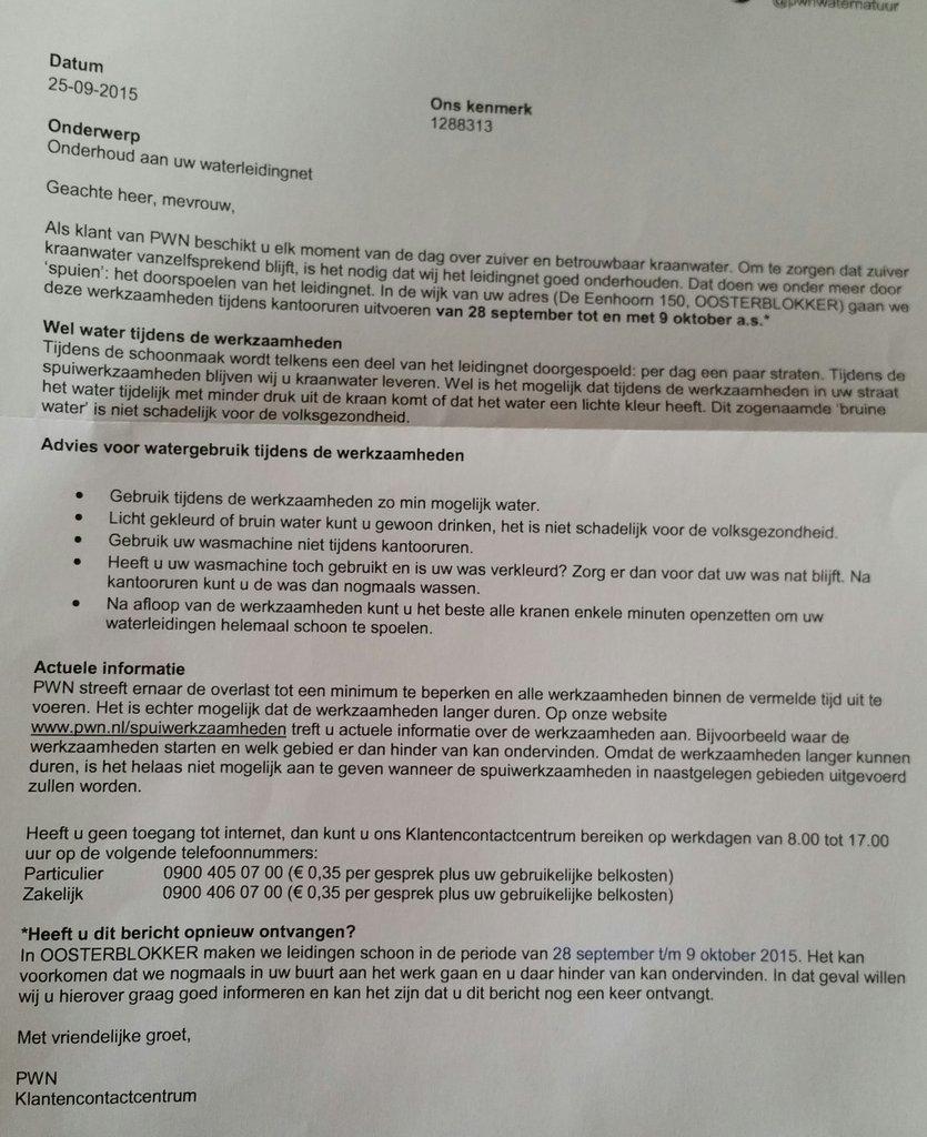 DMtekst's tweet image. Kan dit niet anders @PWNwaternatuur? Twee weken is wel lang met drie kids onder de 4! #onduidelijk