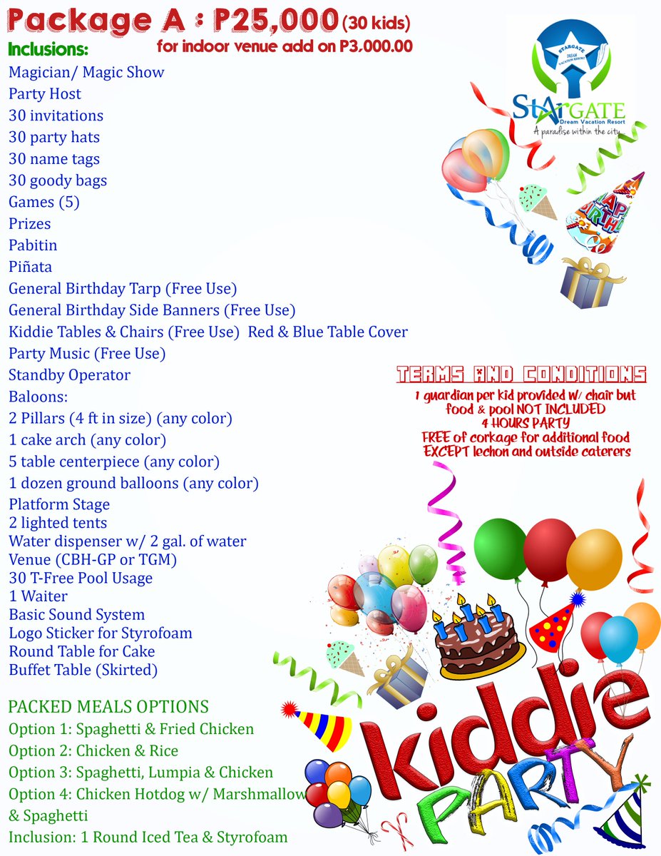 SDVR2015's tweet image. Book your special day with us!
It’s fun and hassle-free to celebrate your kid’s birthday party with us.