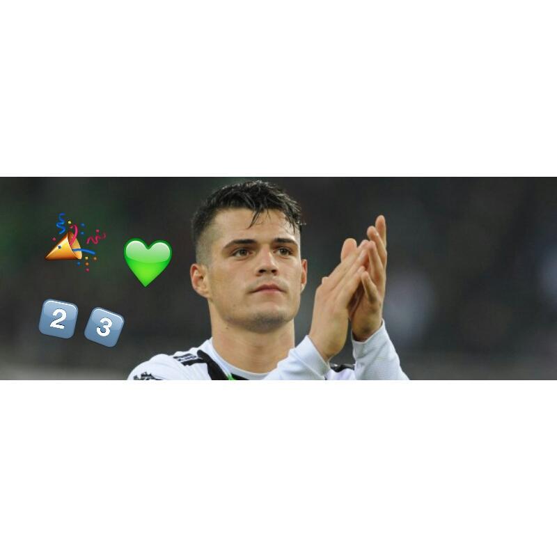 Happy 23. Birthday to Granit Xhaka. I wish you a great day and lot\s of succes in the nexts Games  