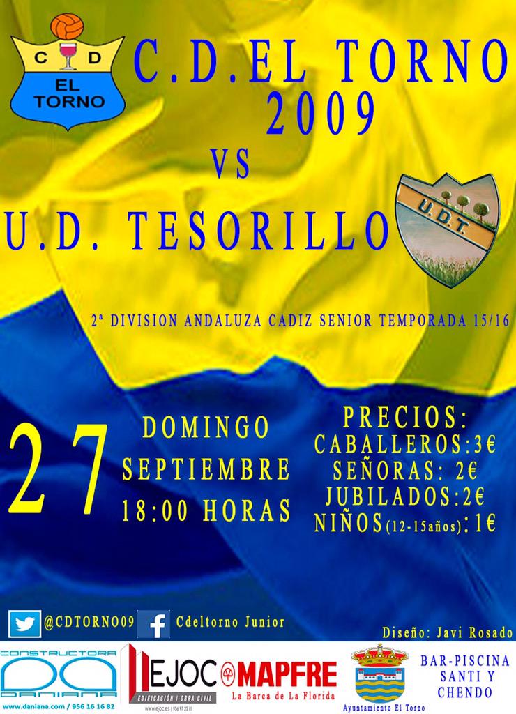 CDTORNO09's tweet photo. Hoy a las 18:00h la #mareaamarilla tiene una cita en el campo, el equipo os necesita.
@CDTORNO09 vs @UDTESORILLO http://t.co/kMTtWq7zir