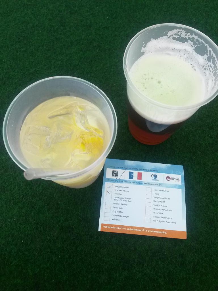 First drinks of the day... 
#TasteOfJoburg