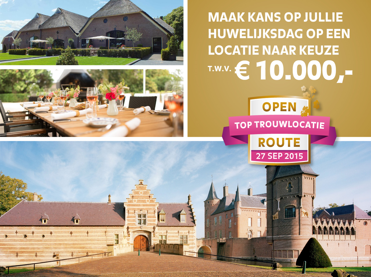 trouwlocatie's tweet photo. Trouwplannen? Vandaag is de #OTTLR15.... Meld je aan en bezoek jouw favoriete locaties geheel vrijblijvend:-) http://t.co/IWDsi3mrFJ