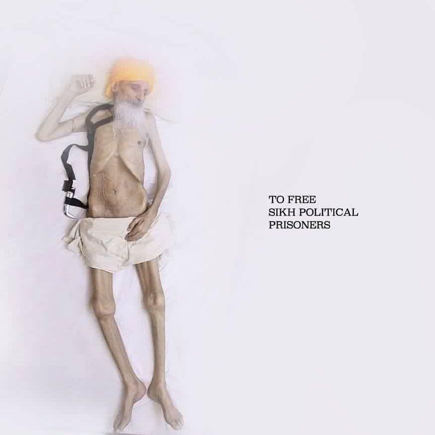 DiscoverSikhism's tweet photo. This man is on hunger strike &amp; the Indian govt don't want you to find out #BapuSuratSingh #freesikhpoliticalprisoners http://t.co/fAJL2aWgYP