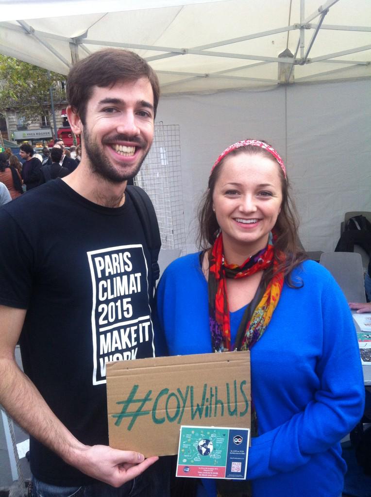 Coy11France's tweet photo. Clément et Claudia soutiennent le #crowdfunding de la #COY11 #COYWithUs #VillageAlternatiba https://t.co/wUBcShFaIF http://t.co/U8jBVXcNOd