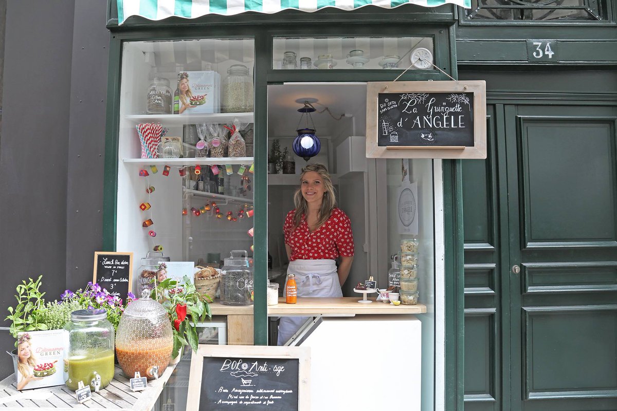 Super adresse #bio et sans gluten à la guinguette d'Angèle ☼ a1s.eu/JveKJR #vegan #raw #paris