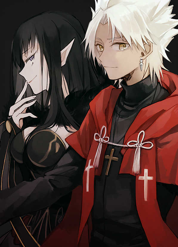 セミラミス(Fate) 「神父と女帝閣下 」|大宮PON＠低浮上のイラスト