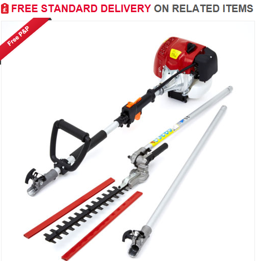 buttontech's tweet image. Brand new 62cc petrol hedge trimmers 3 metre long reach at ebay.co.uk/itm/3808807559…  reduced from £167 to £67.99