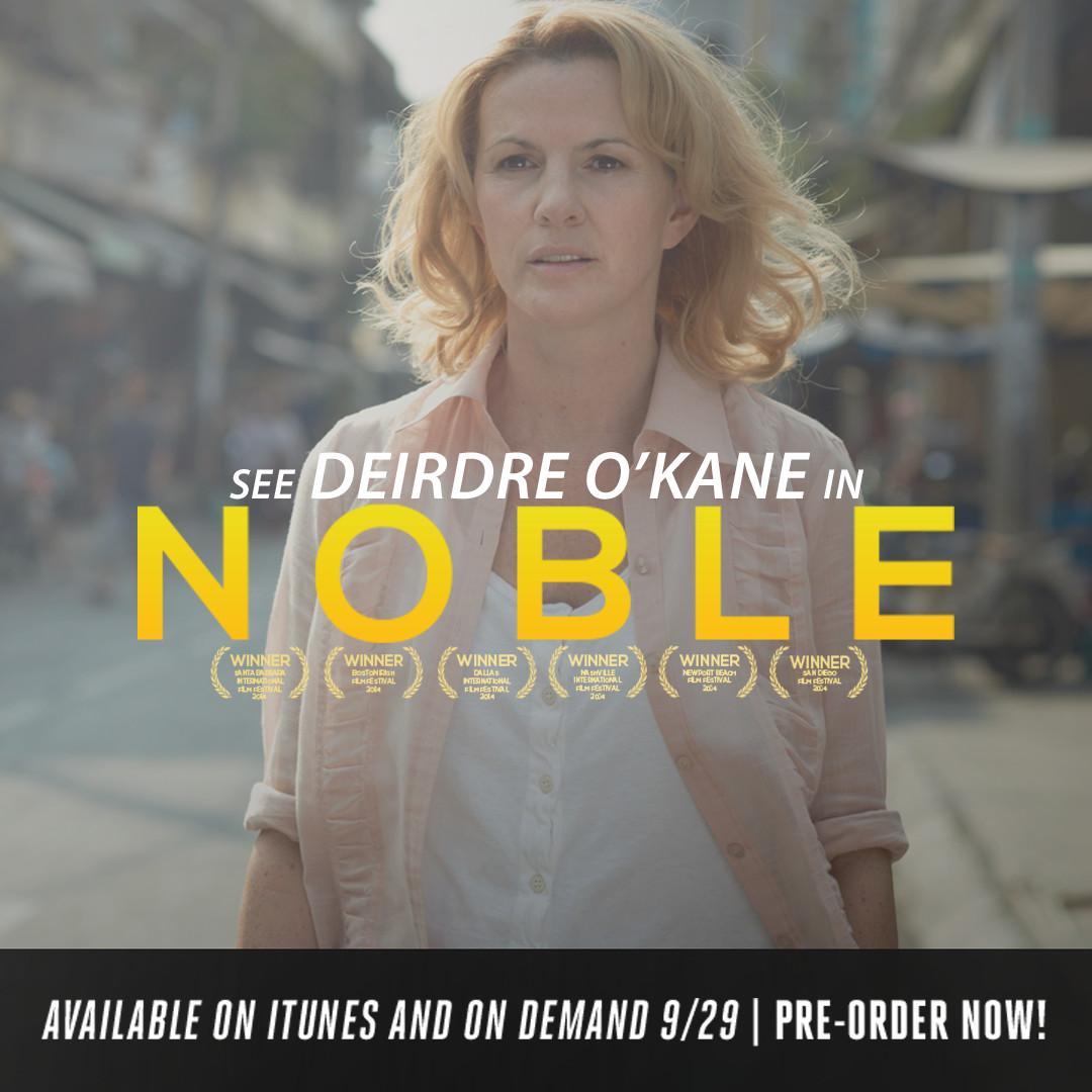 NOBLE Movie (@noblemovie) on Twitter photo See <a href="/DeirdreOKane1/">Deirdre O'Kane</a> in the award-winning film, Noble!
Pre-Order yours now at itunes.apple.com/us/movie/noble…! See <a href="/DeirdreOKane1/">Deirdre O'Kane</a> in the award-winning film, Noble!
Pre-Order yours now at itunes.apple.com/us/movie/noble…!