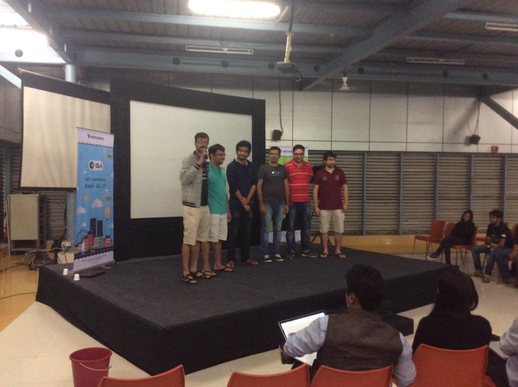 skillenza's tweet image. Congratulations Team Broids!! You did it again. #OlaApiHack @Olacabs