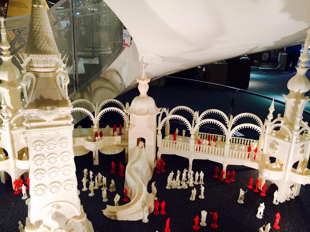 makerfaire's tweet photo. Catch a glimpse of the stunning #3Dprinted Luna Park in Zone 1 of @nysci #WMF15 #makerfaire http://t.co/sH4KUtwz0L