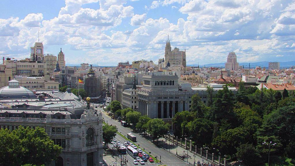 Preciosa vista 🏡 de #MiMadrid 🌟 desde el #PalacioDeCibeles de @ManuelRevilla57