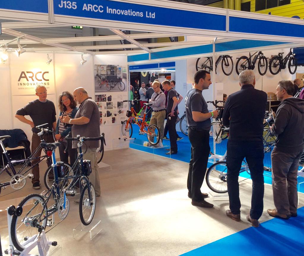 arccbikes's tweet photo. Busy today @CycleShow #moultontsr #pashleybikes #arccpowersystem #CycleShow15 #Chickencyclekit http://t.co/QepMoe6rLF