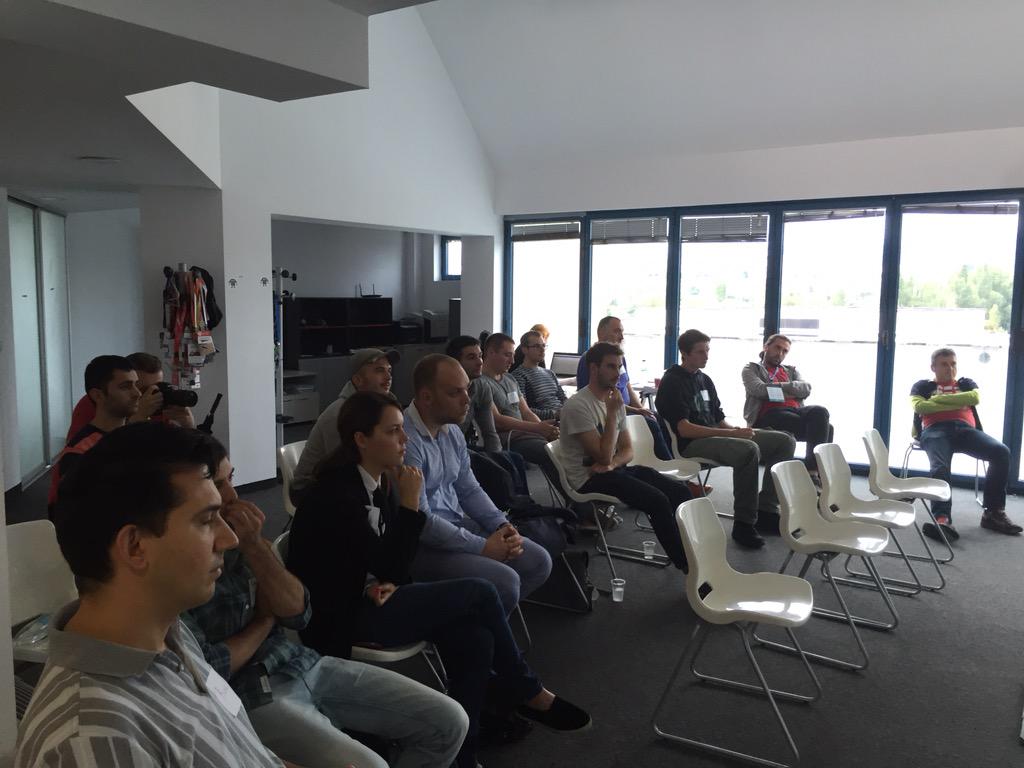 sgantchev's tweet image. Great opening by Vladi co-founder of BGMenu at @LAUNCHub selection event. Entering each new country can be different