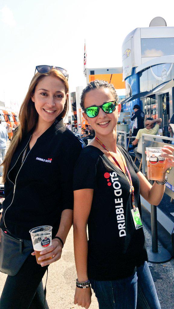 DribbleDots's tweet photo. Celebrating the #moto2 win with some @EG_00! 🎉🎉🎉 @TitoRabat #FasterHarder #AragonGP http://t.co/meoU7UXElu
