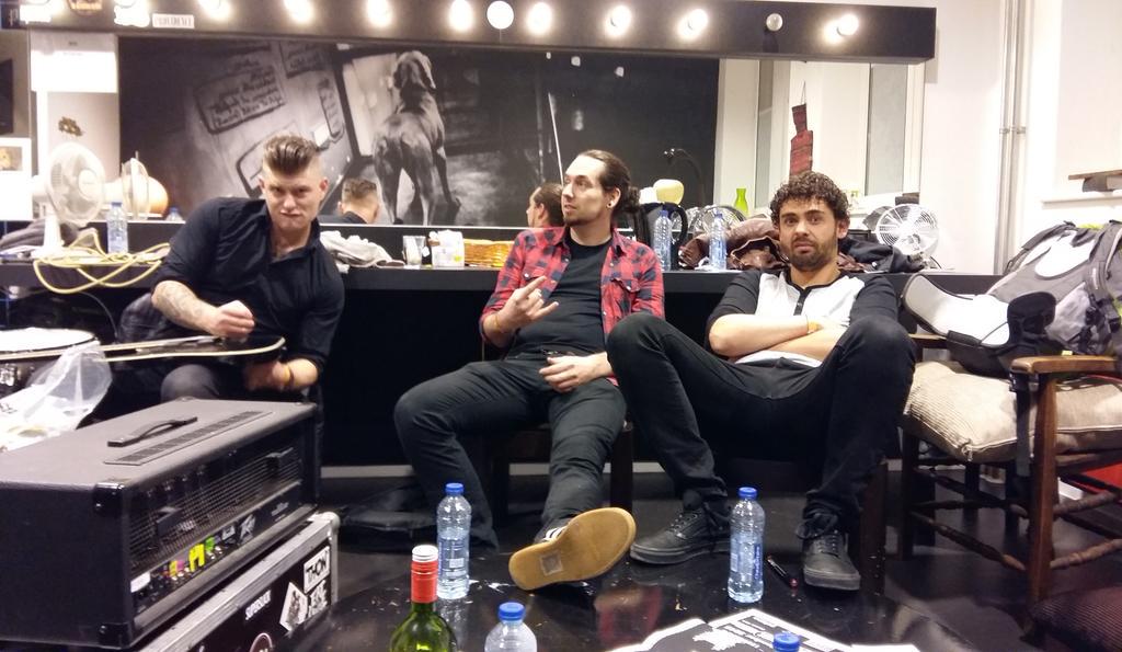 fromearthband's tweet photo. Backstage action, yesterday at @DVERS2015 @PoppodiumVolt #fromearth #fe #Metal #DVERS #DVERS2015 #poppodiumvolt http://t.co/EobrvtKFAl