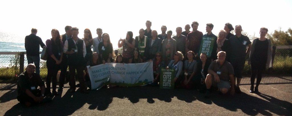 GreenPartyMolly's tweet photo. @MollyMEP @natalieben join demo at #gpconf against ideological block of #Navitus/pro #fracking http://t.co/HxyMbQBJvK http://t.co/eWORF8PfOU