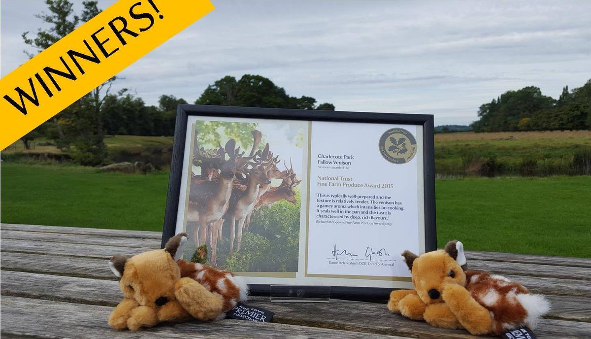 CharlecoteNT's tweet photo. We didn't get an award #CWTCA2015 last week but our venison has won an award.
Again. #justsaying ;) http://t.co/i9S4CSJFJ2