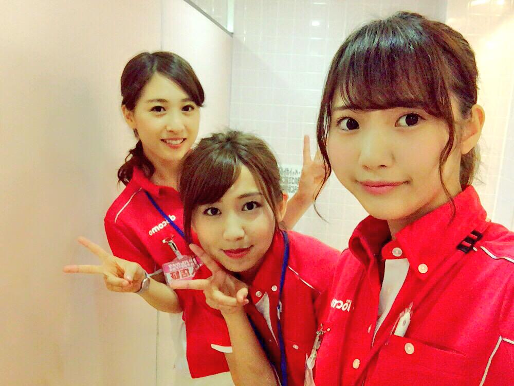 昨日と今日とdocomoさんのキャンペーンガールを務めさせていただきまし
