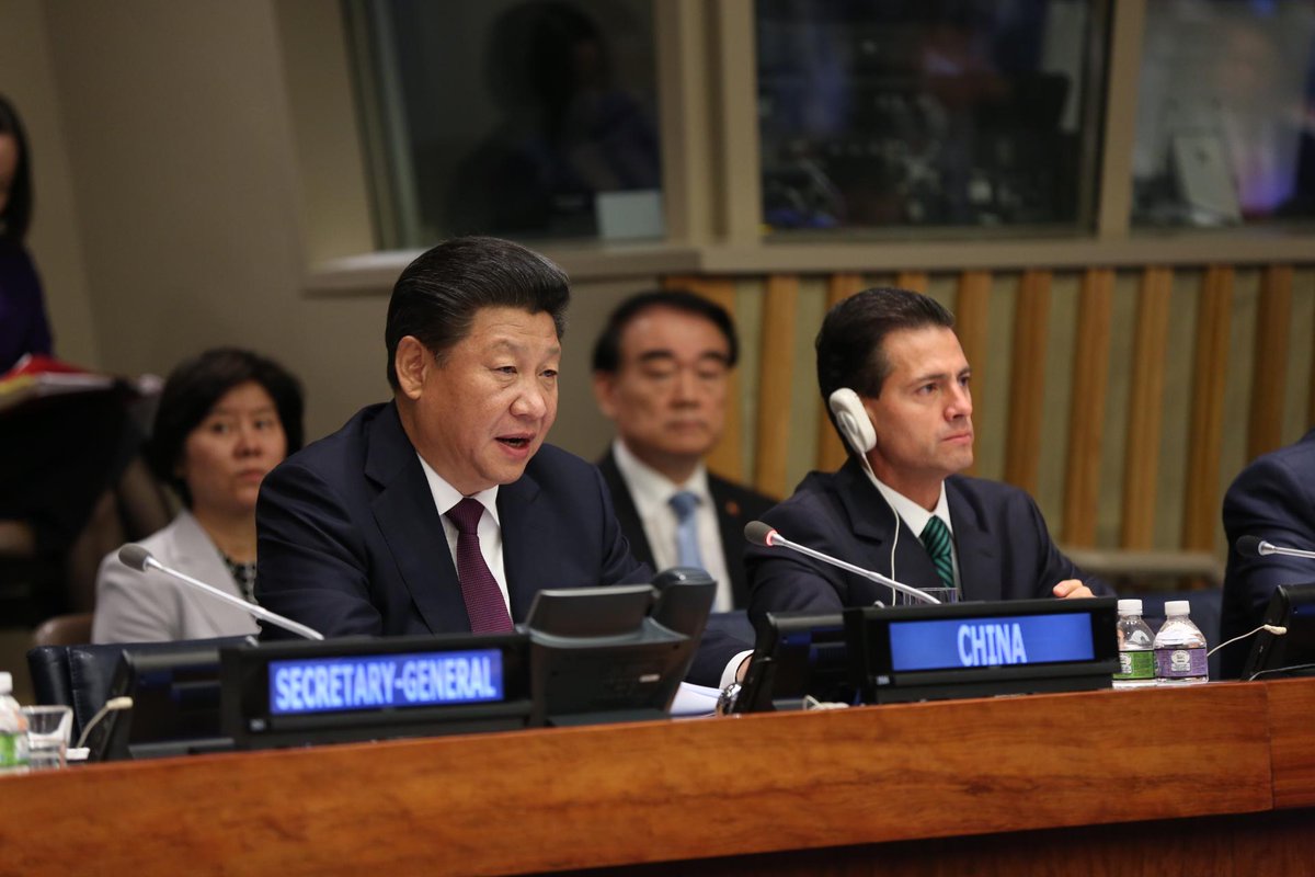 UN_Women's tweet photo. "Women's rights and interests are basic human rights"- Pres Xi Jinping, China. #UNGA #Planet5050 http://t.co/nWLHVAUONc