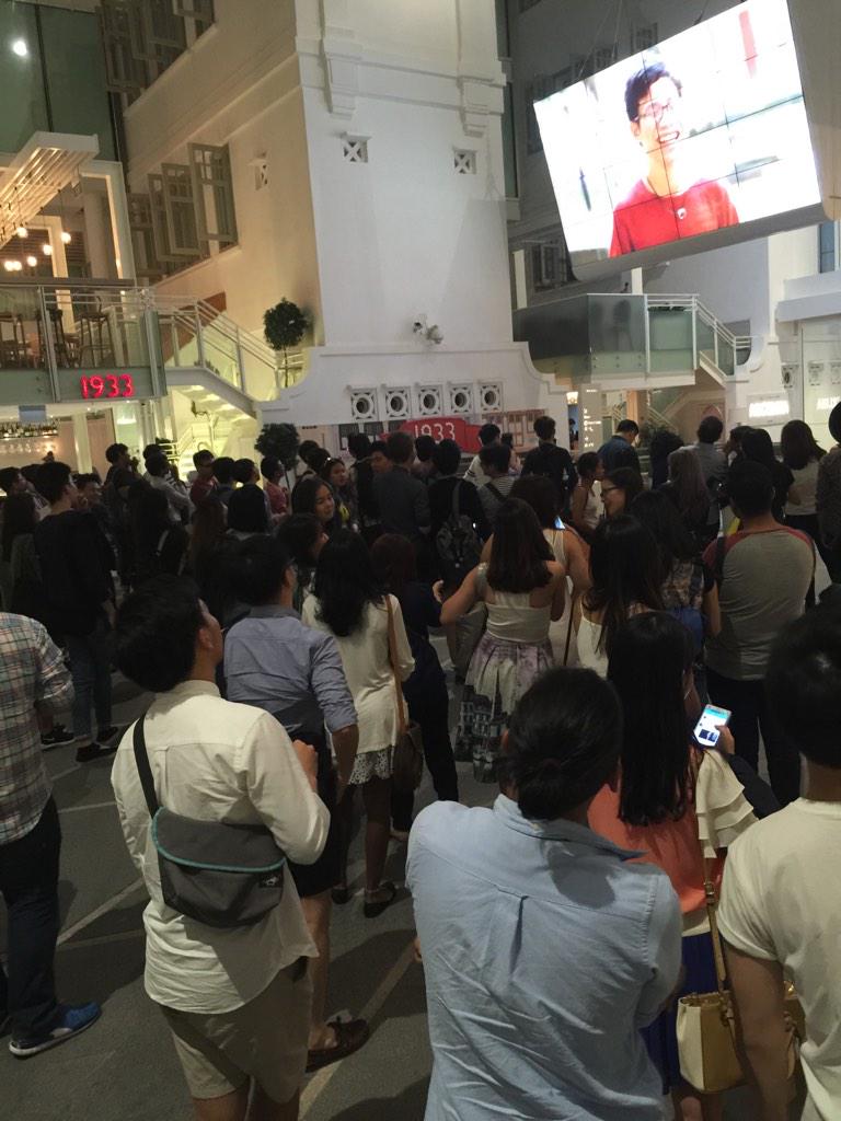 Revolution outside the theatre. The critical mass has left <a href="/isaacong/">Isaac Ong</a> #supportingisaac #thefinal1ch5