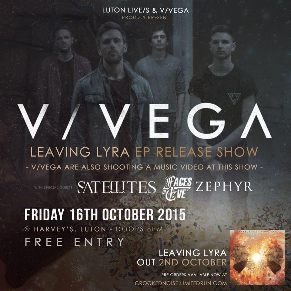 .<a href="/VVEGAUK/">V VEGA</a> announced their release show on 16th October in Luton - It's totally FREE!