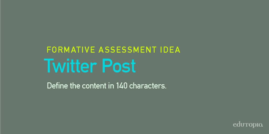 edutopia's tweet photo. One of the MANY ways to use @Twitter in the classroom. #smchat #assessment http://t.co/Pzj5H0RUmN
