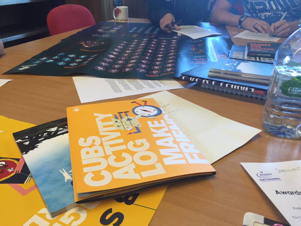 Some fantastic discussions around the refreshed programme happening today <a href="/BowleyCS/">Bowley Campsite</a>! #iScout