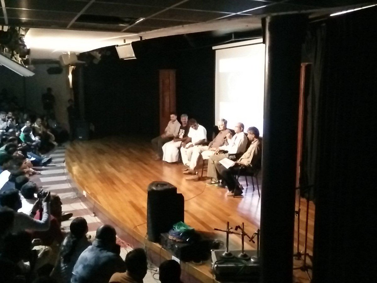 FoElephants's tweet photo. An engaging panel discussion with eminent speakers and stalwarts of wildlife protection... http://t.co/OuAoXPY5x0