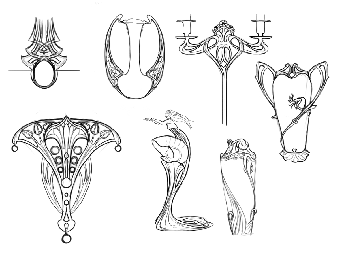 Day 10 of my clearly non-consecutive 21 days.. Art Nouveau! 