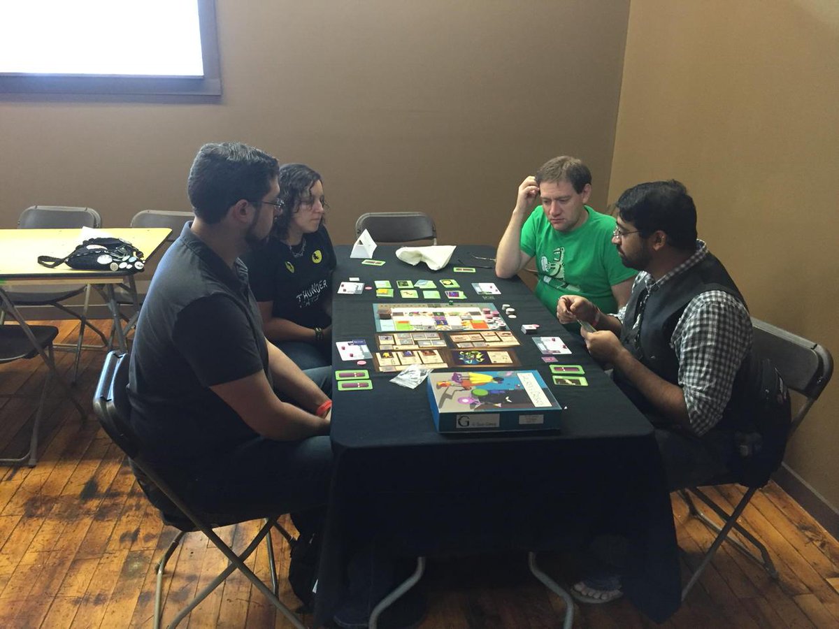 GTownGamesllc's tweet photo. Technically not open but first demo of the day! #TopatoCon http://t.co/S8wvYc7JF1