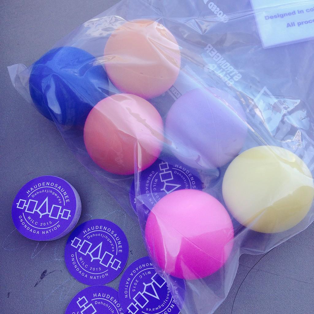 onescholarship's tweet photo. The ONE scholarship is at the Dome! Come get your Dome Deal set of #WILC2015 lacrosse balls! Last chance! Stickers! http://t.co/YJuzFZ47Bk