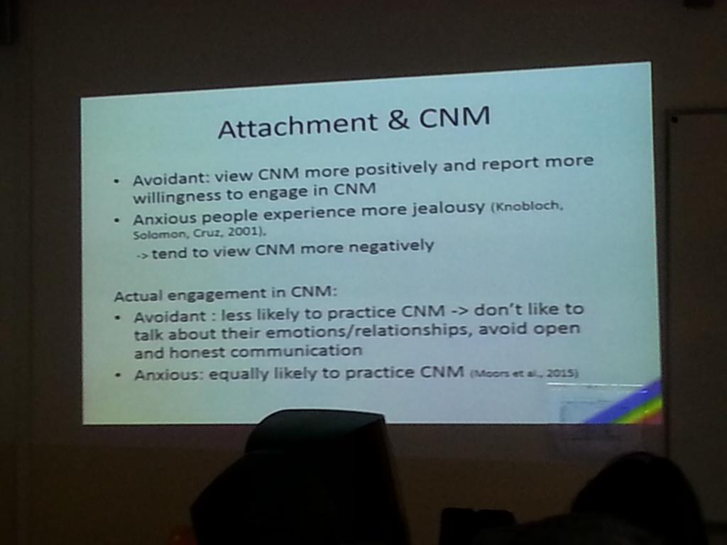 VictoriaRosaOA's tweet photo. Anxiously attached people less likely to pursue non-monogamy. Hamburg #nmci2015 http://t.co/lI0WWXpCoz