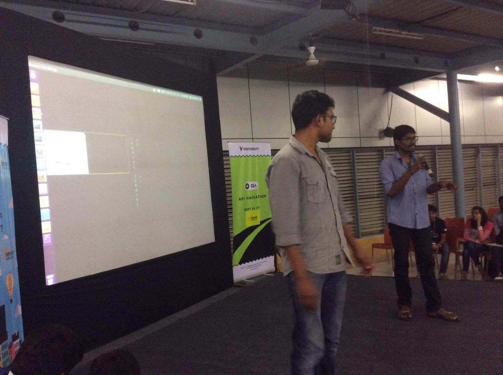 skillenza's tweet image. Wow! Team7 don&apos;t need a mobile to book ola cab. Awesome idea. 
#OlaApiHack @Olacabs @venturesity