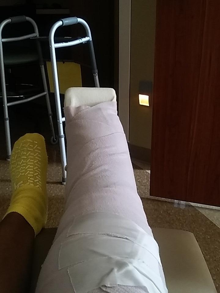 Don't break you foot or ankle very painful.