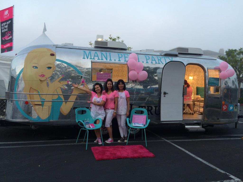thenailtruck's tweet photo. We're here at @SusanGKomen race for the cure ready to pamper all survivors! @KomenOC #komenoc http://t.co/bg2KRzEoX9